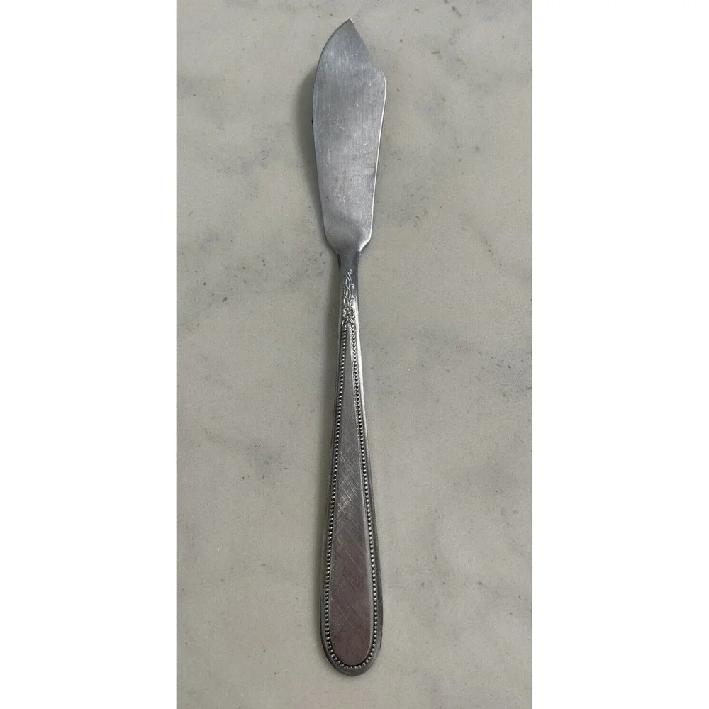 Rogers Stanley Roberts BEADED ELEGANCE Stainless Butter Spreader Knife
